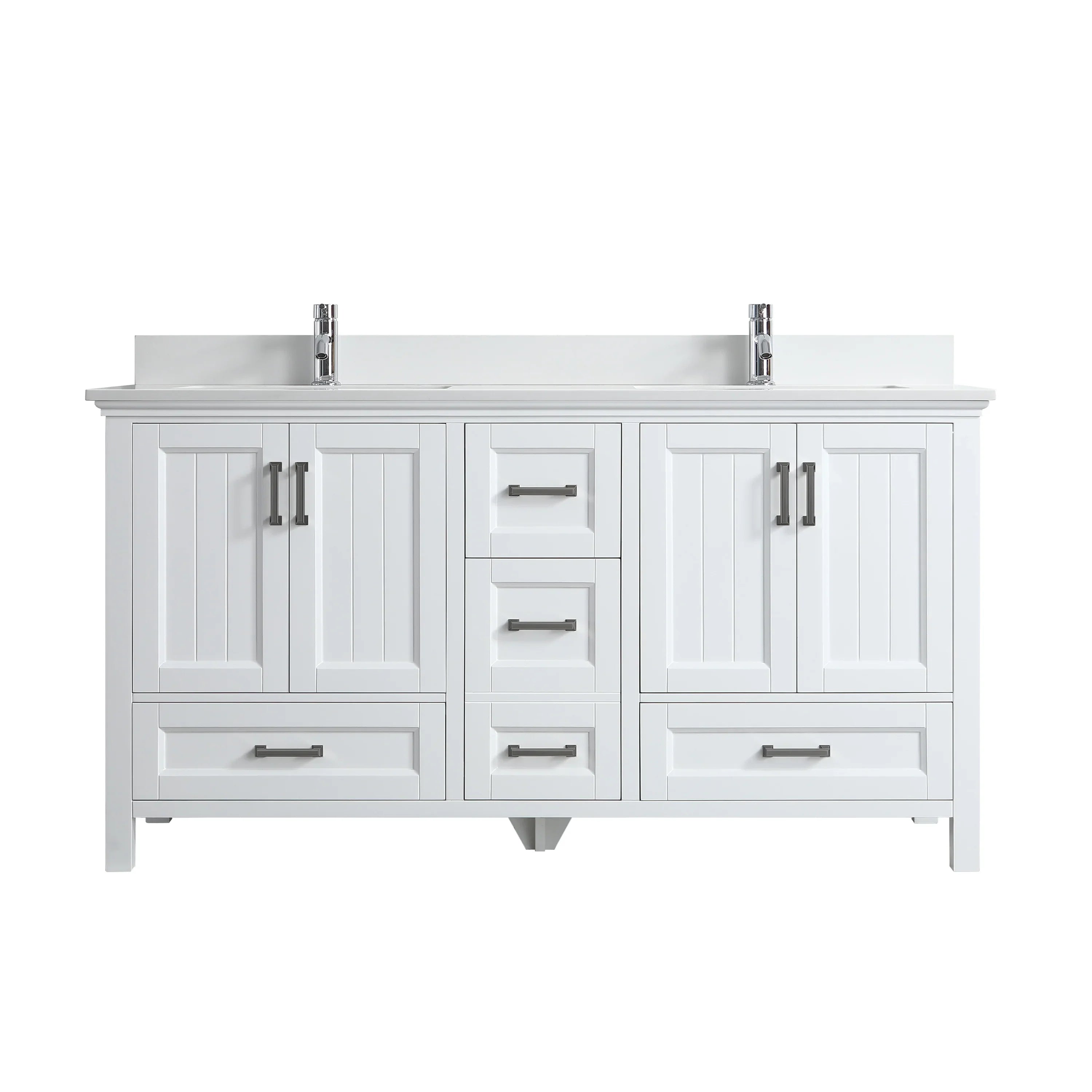 72" White Freestanding Double Sink Bathroom Vanity with White Quartz Countertop-Migration_Bathroom Vanities-DECOROLALA