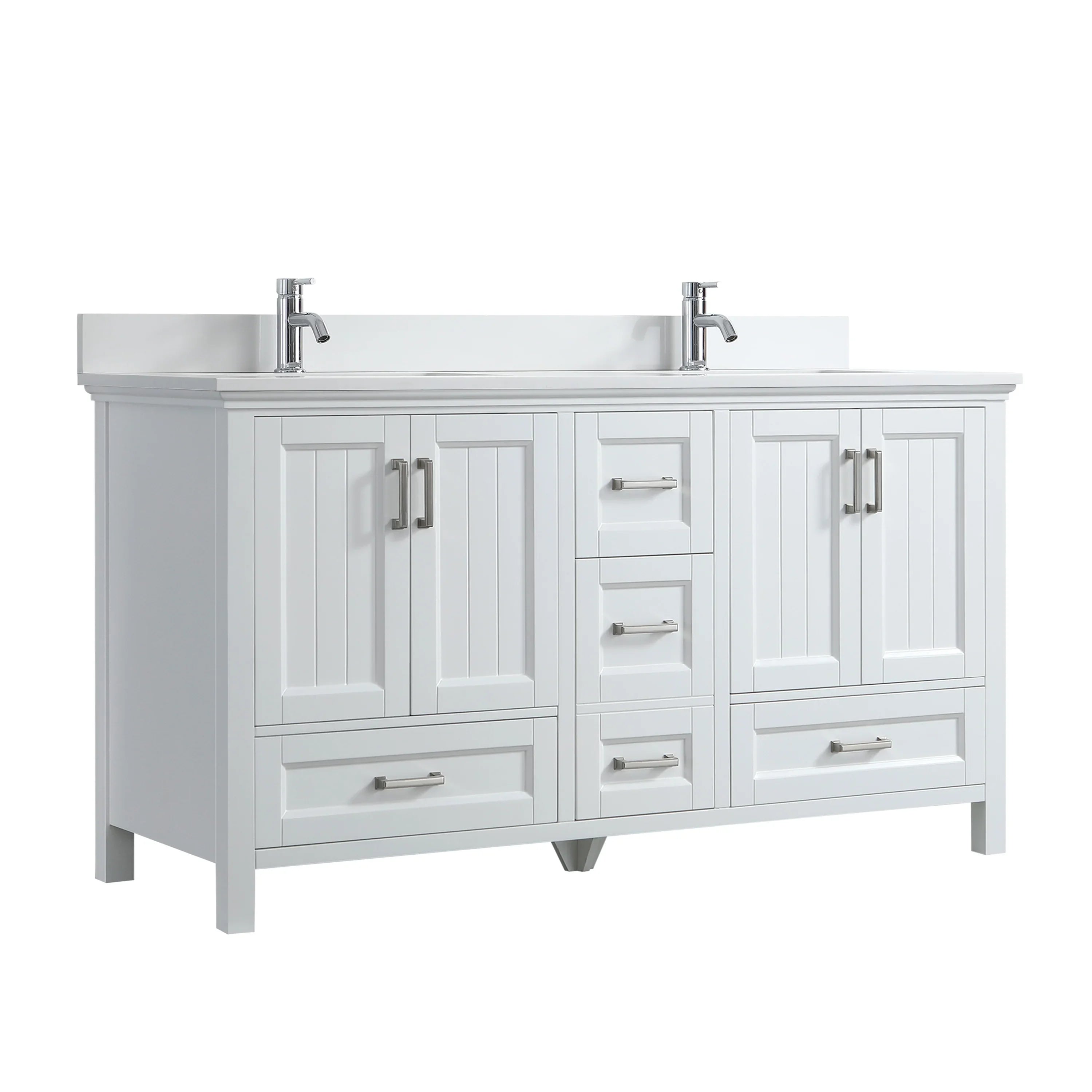 72" White Freestanding Double Sink Bathroom Vanity with White Quartz Countertop-Migration_Bathroom Vanities-DECOROLALA