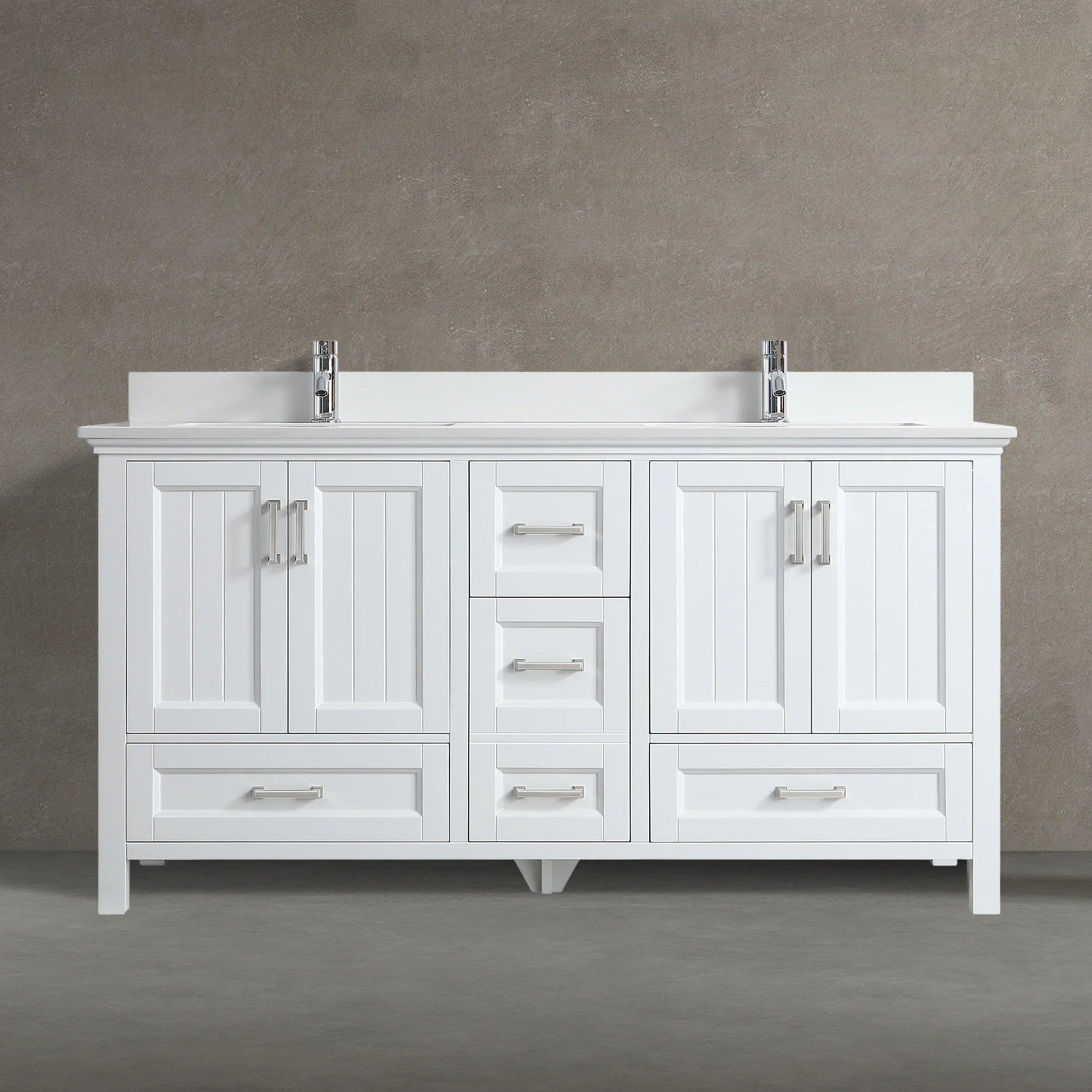 72" White Freestanding Double Sink Bathroom Vanity with White Quartz Countertop-Migration_Bathroom Vanities-DECOROLALA