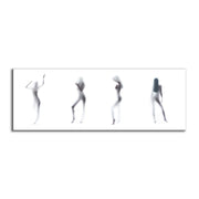 Silhouette of 4 Women-Canvas Printed-Abstract Wall Art-Wall Decor-DECOROLALA