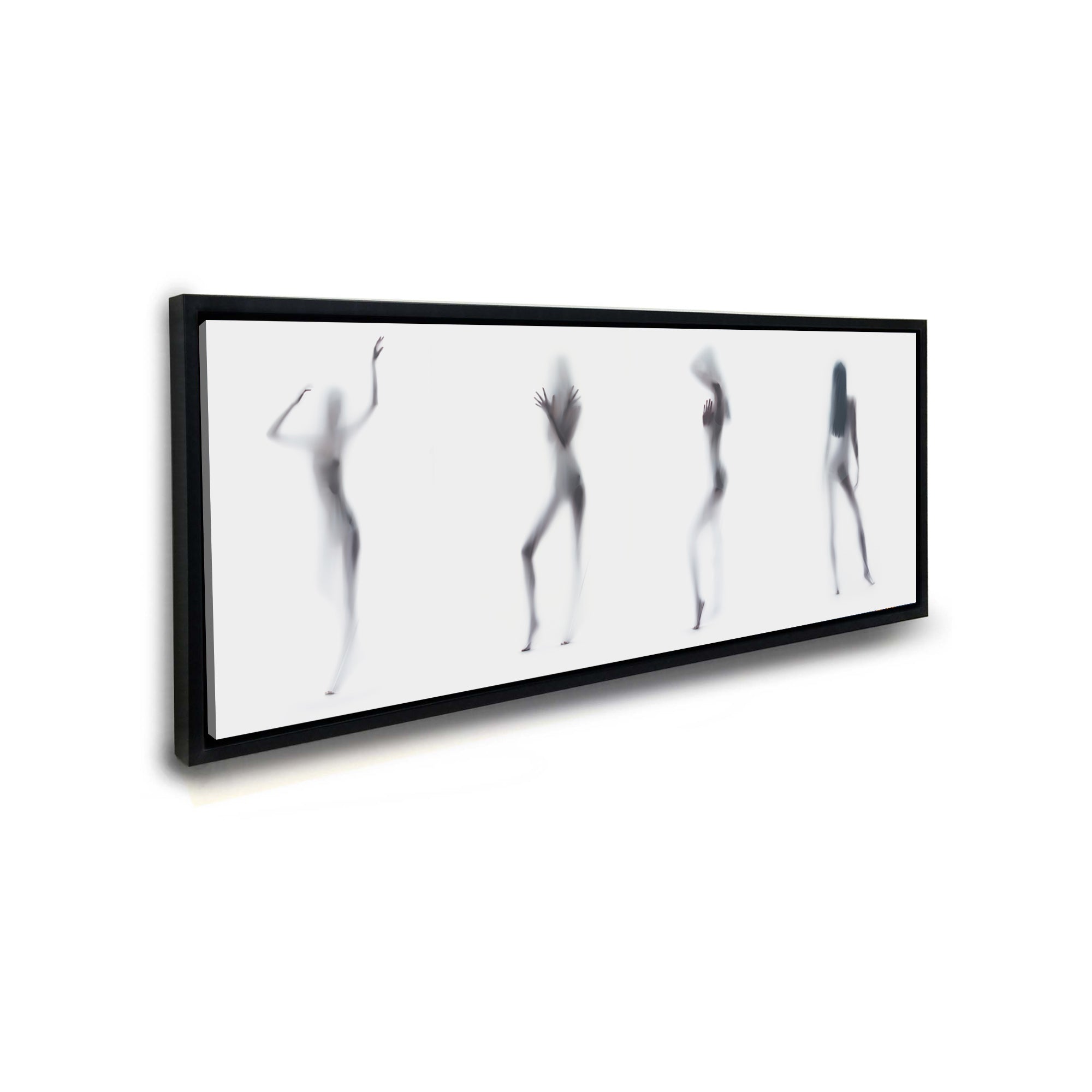 Silhouette of 4 Women-Canvas Printed-Abstract Wall Art-Wall Decor-DECOROLALA