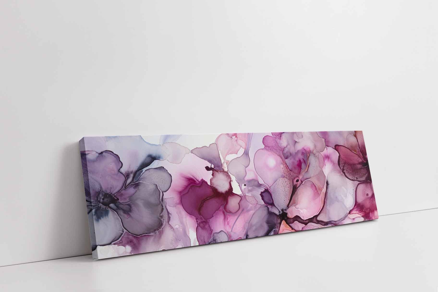 Watercolor Magenta 72" x 24" Fine Art Canvas-Posters, Prints, & Visual Artwork-DECOROLALA