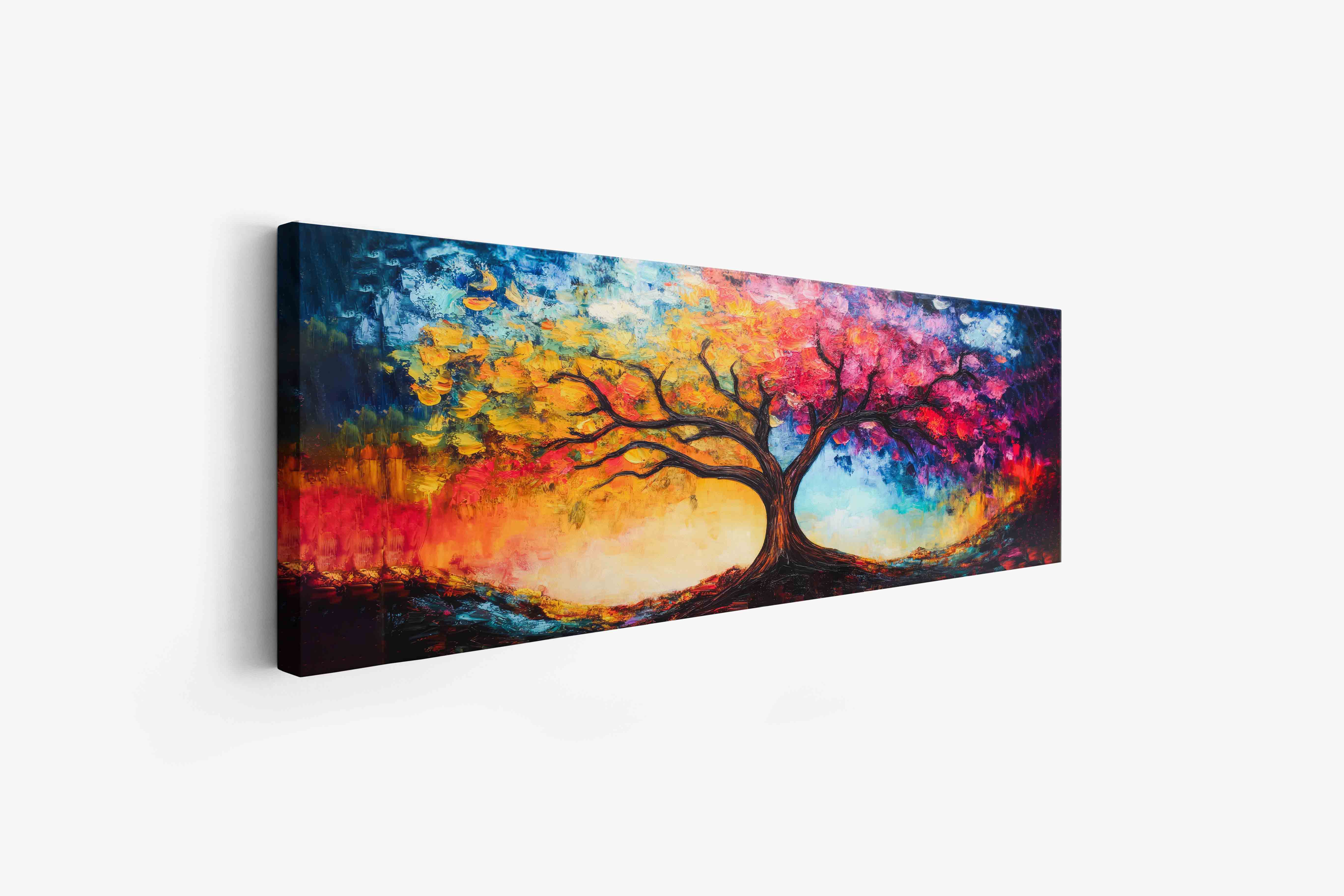 Vibrant Autmn Tree 72" x 24"-canvas-DECOROLALA