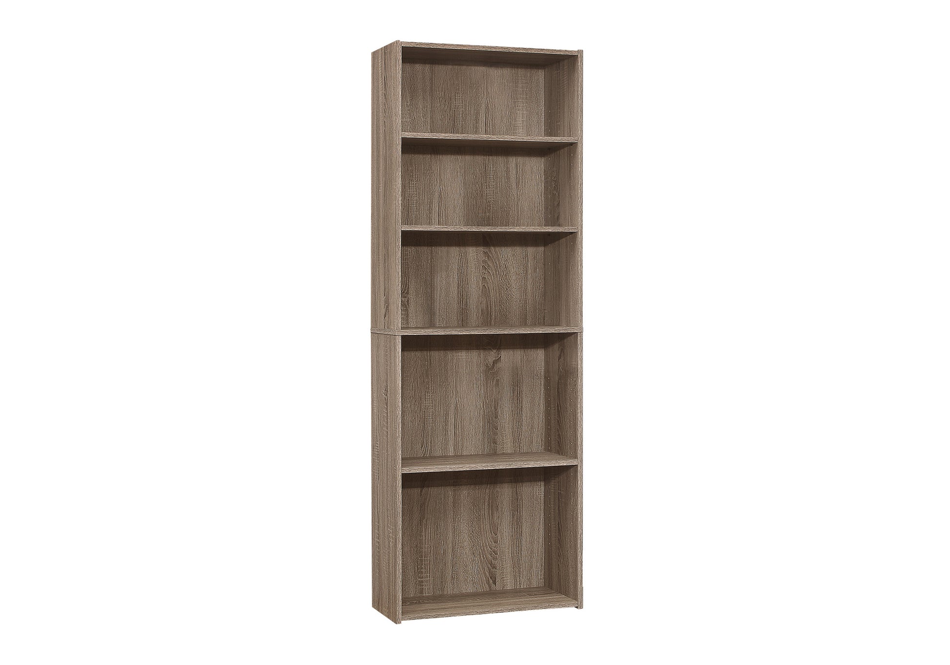 72"H 5-Shelf Bookcase, Espresso-Computer Desk-DECOROLALA