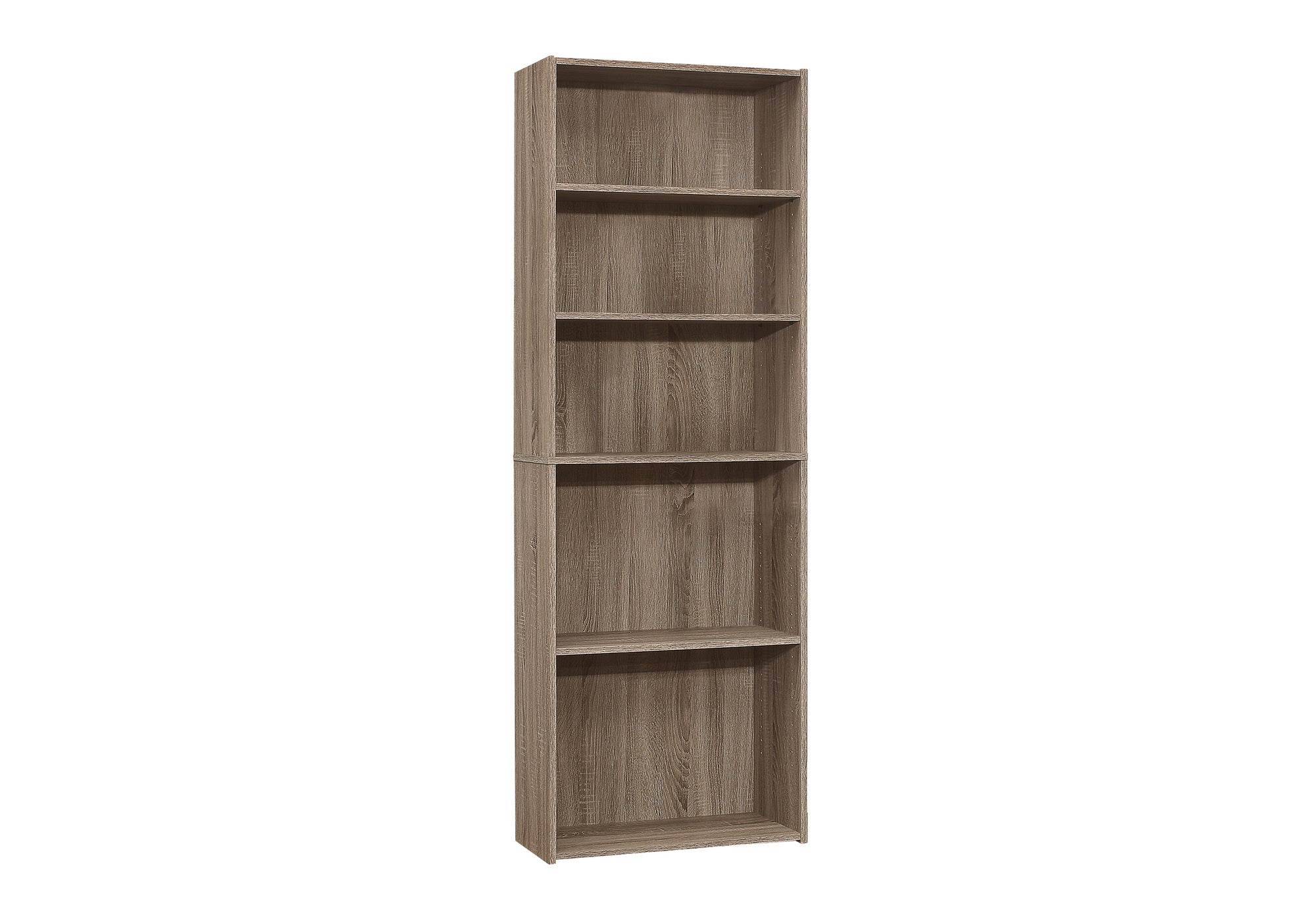 72"H 5-Shelf Bookcase, Espresso-Computer Desk-DECOROLALA