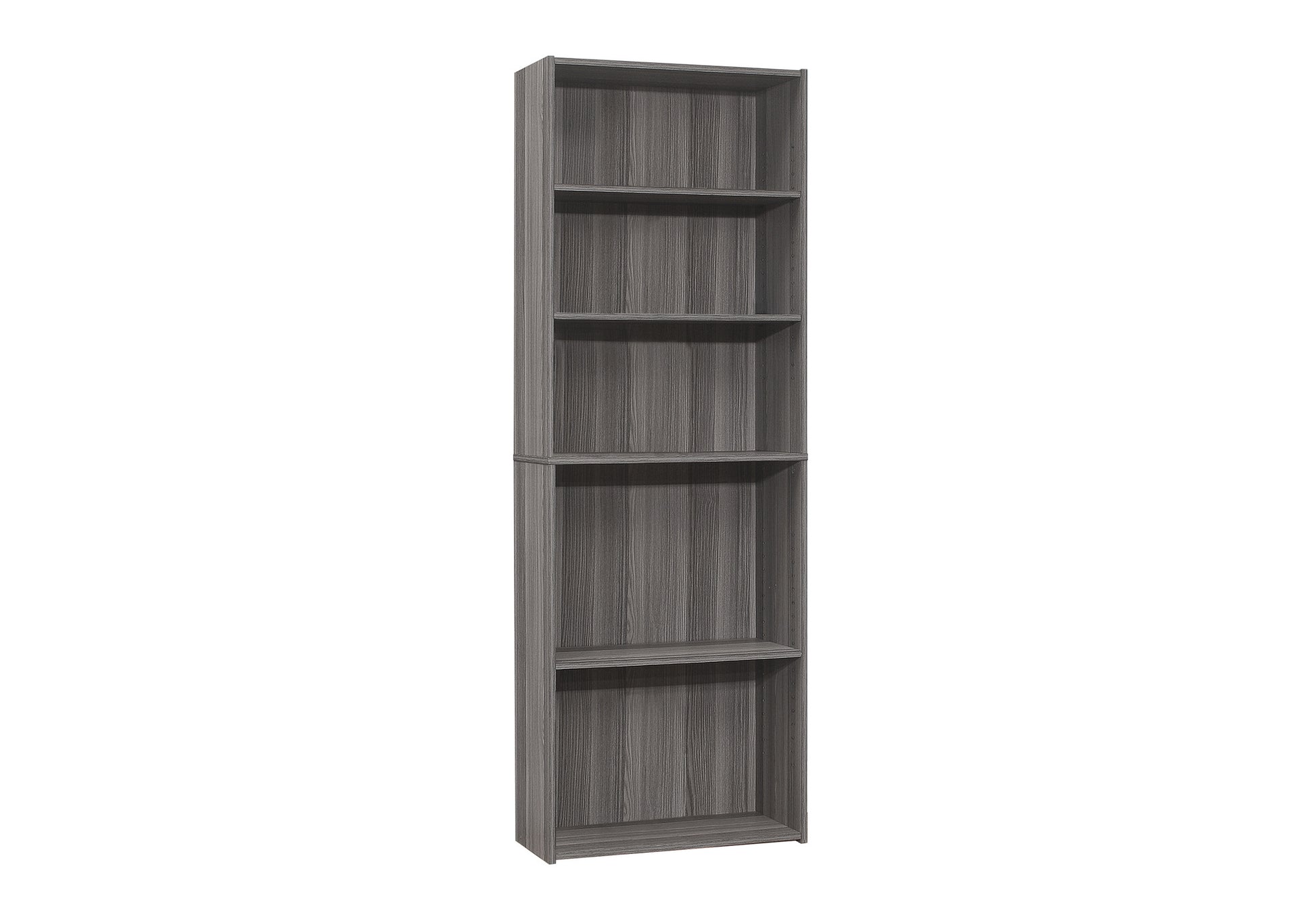 72"H 5-Shelf Bookcase, Espresso-Computer Desk-DECOROLALA