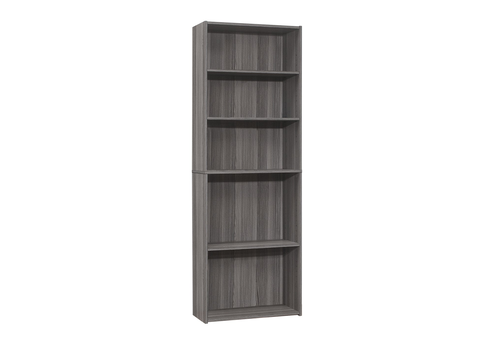 72"H 5-Shelf Bookcase, Espresso-Computer Desk-DECOROLALA
