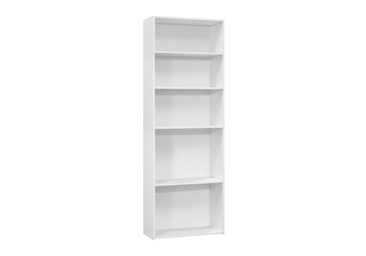72"H 5-Shelf Bookcase, Espresso-Computer Desks-DECOROLALA