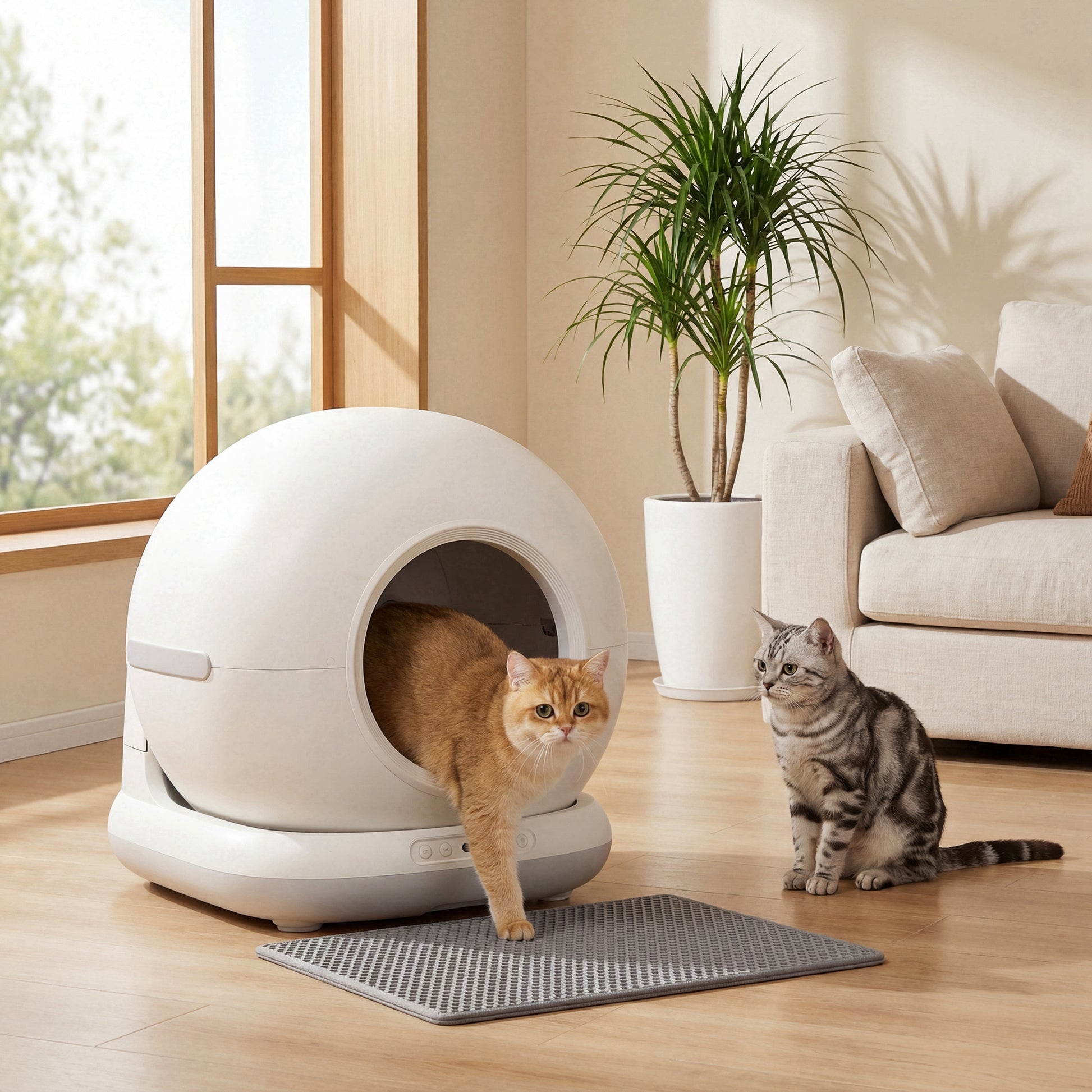 72L Automatic Self-Cleaning Litter Box with App Control-DECOROLALA