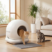 72L Automatic Self-Cleaning Litter Box with App Control - White-Cats-DECOROLALA