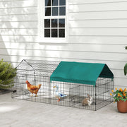 73" Small Animal Cage with UV Roof - Green Indoor/Outdoor Playpen-Small Animals-DECOROLALA