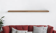 75" Brown Wooden Wall Mounted Floating Shelf-Wall Mounted Shelves-DECOROLALA