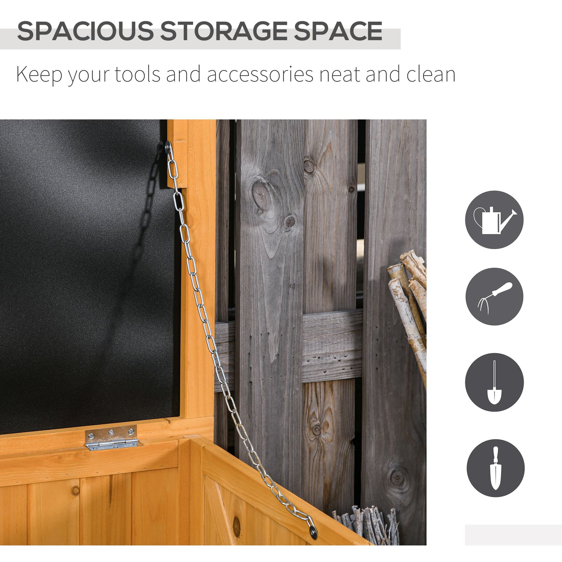 75 Gallon Wooden Outdoor Storage Box Bench - Yellow-DECOROLALA