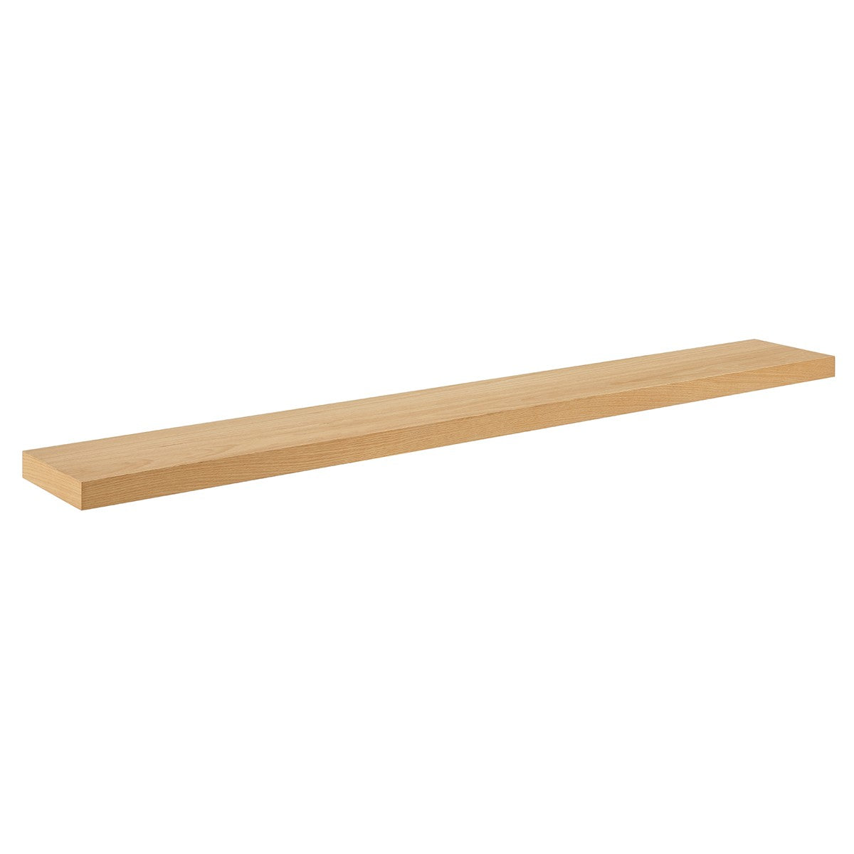 75" Natural Wooden Wall Mounted Floating Shelf-Wall Mounted Shelves-DECOROLALA