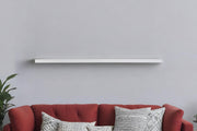 75" White Wooden Wall Mounted Floating Shelf-Wall Mounted Shelves-DECOROLALA