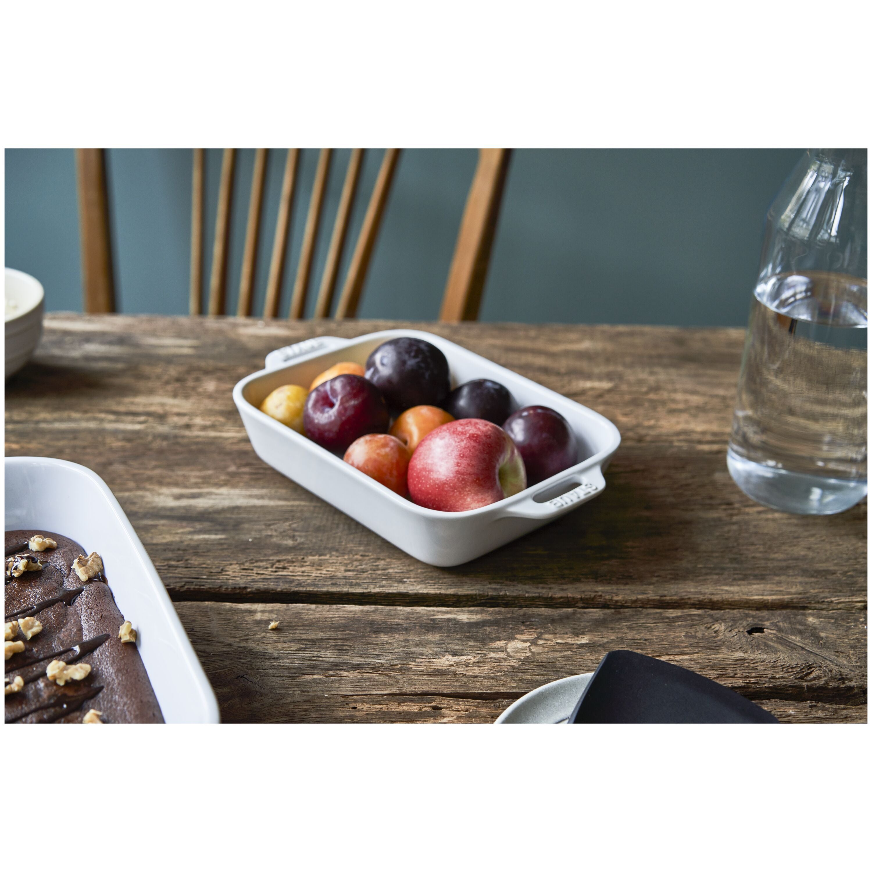 STAUB Ceramique 1 L Ceramic Rectangular Oven Dish, White-n/a-DECOROLALA