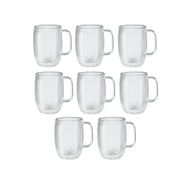 ZWILLING Sorrento Plus 8 Piece Latte Mug Set - Value Pack, Transparent-n/a-DECOROLALA