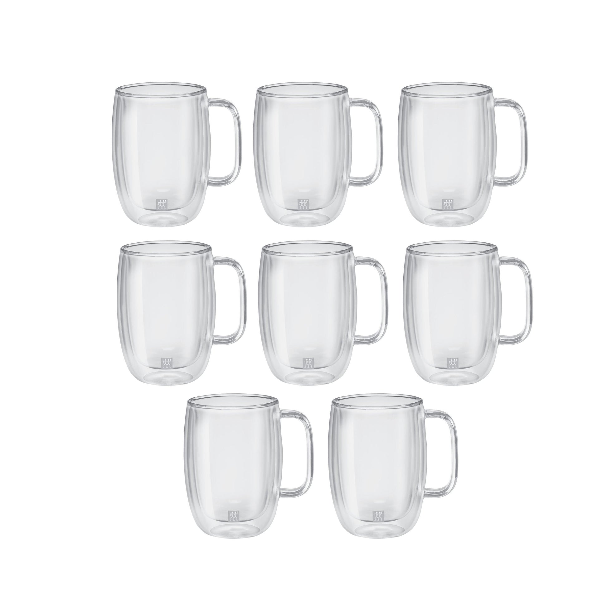 ZWILLING Sorrento Plus 8 Piece Latte Mug Set - Value Pack, Transparent-n/a-DECOROLALA