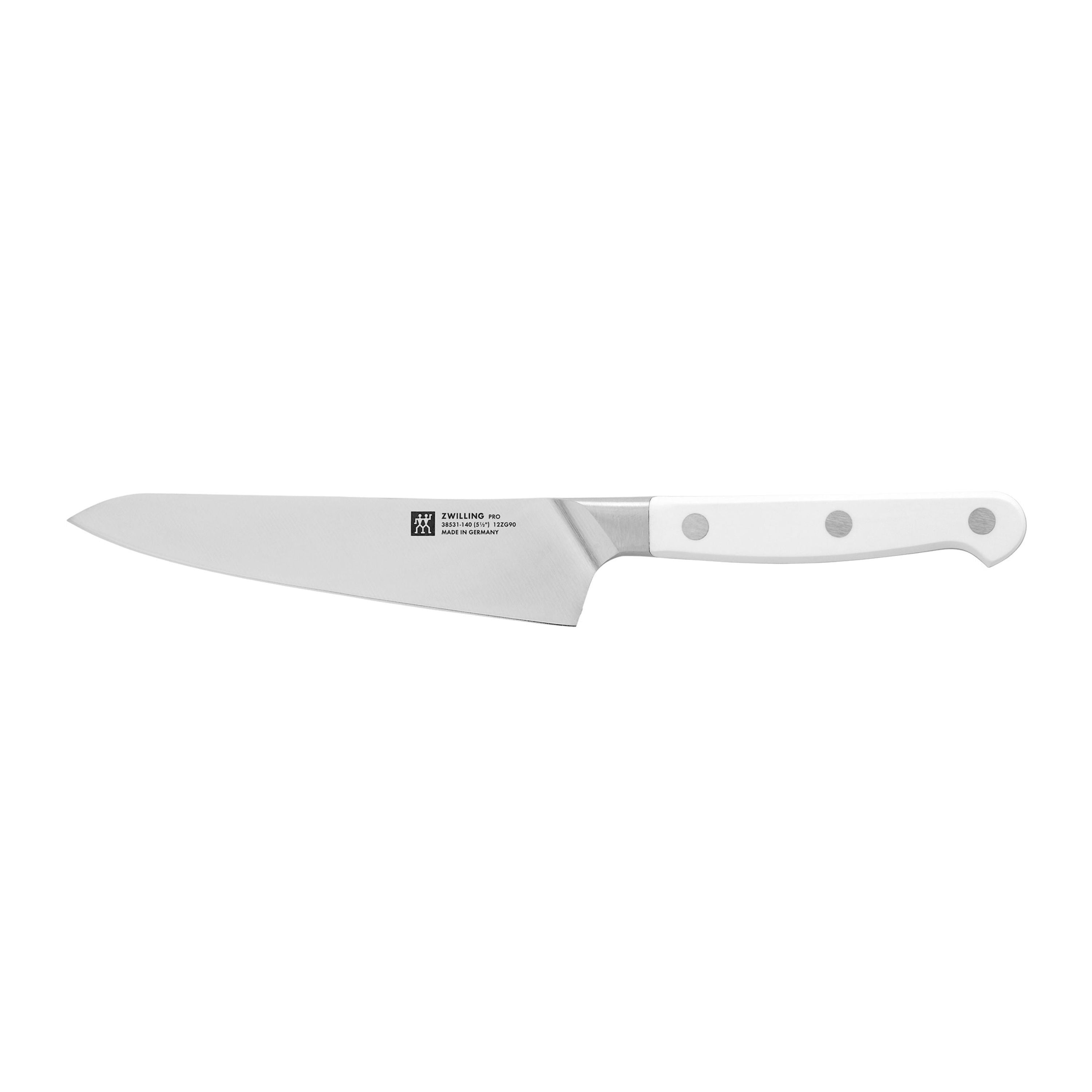 ZWILLING Pro le blanc 5.5 inch Chef's Knife Compact, White-n/a-DECOROLALA