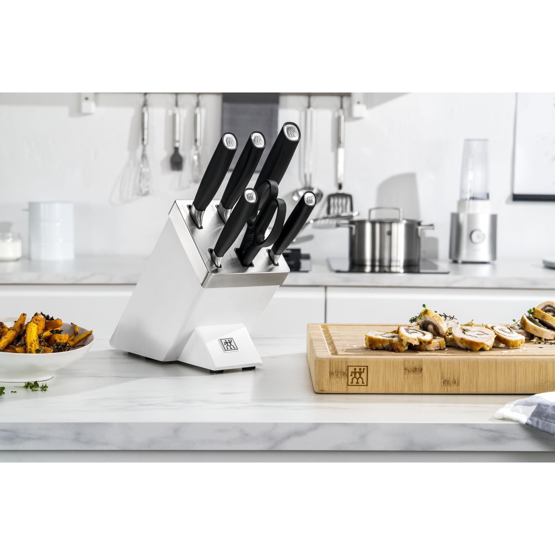 ZWILLING All * Star 7 Piece Knife Block Set, Silver-DECOROLALA