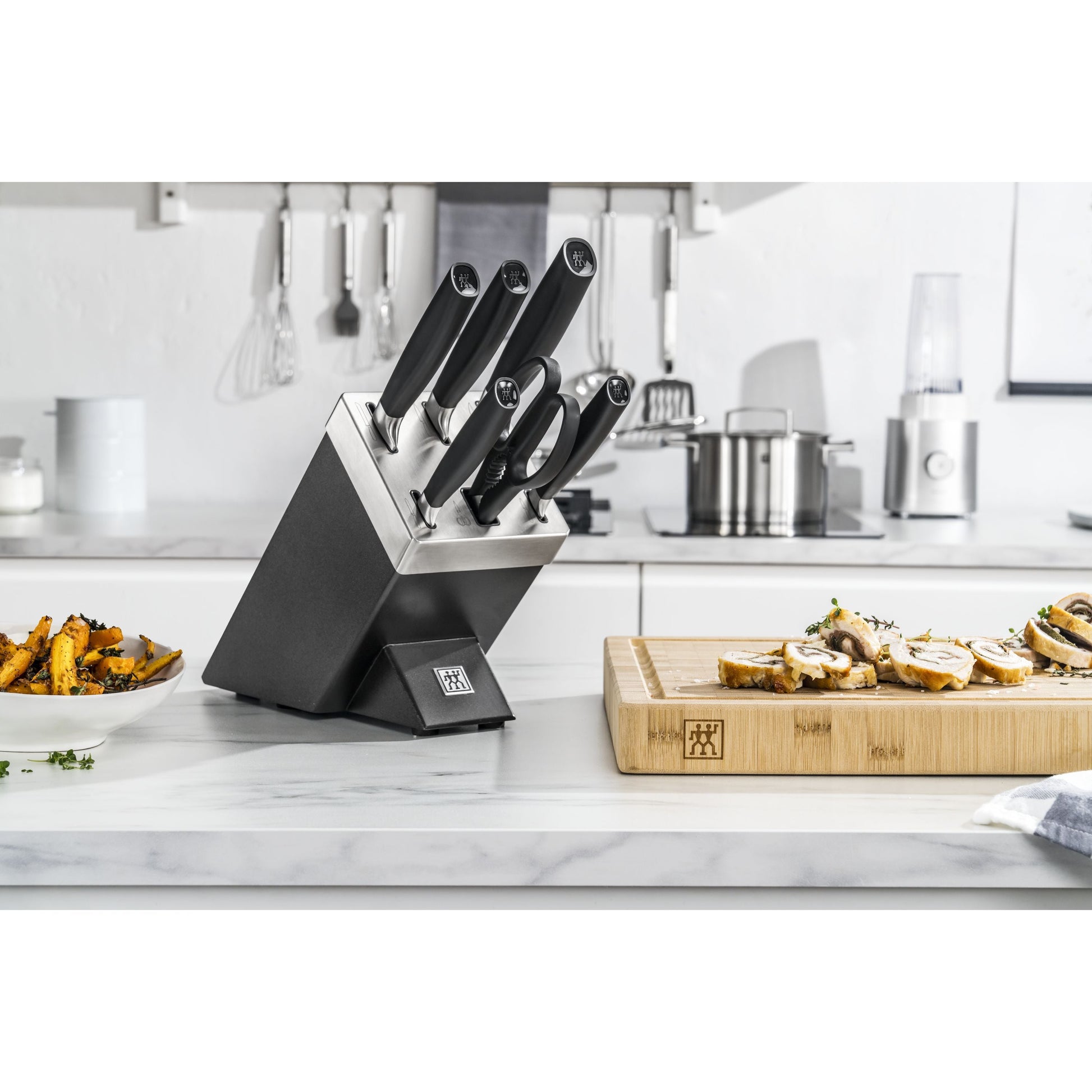 ZWILLING All * Star 7 Piece Knife Block Set, Black-DECOROLALA