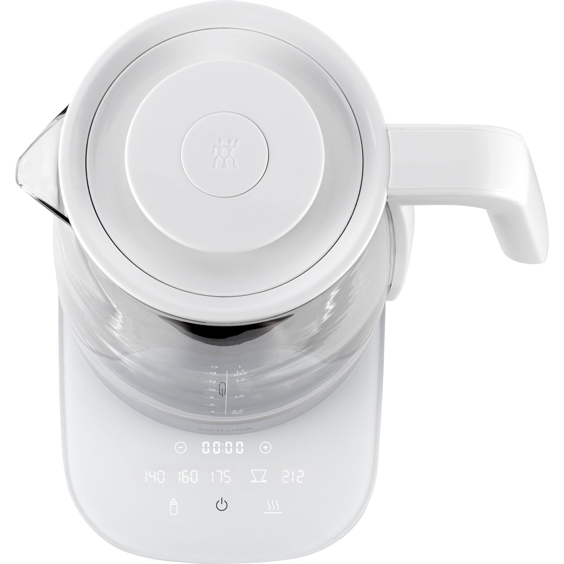 ZWILLING Enfinigy 1.7 L Glass Programable Electric Kettle - Silver-n/a-DECOROLALA