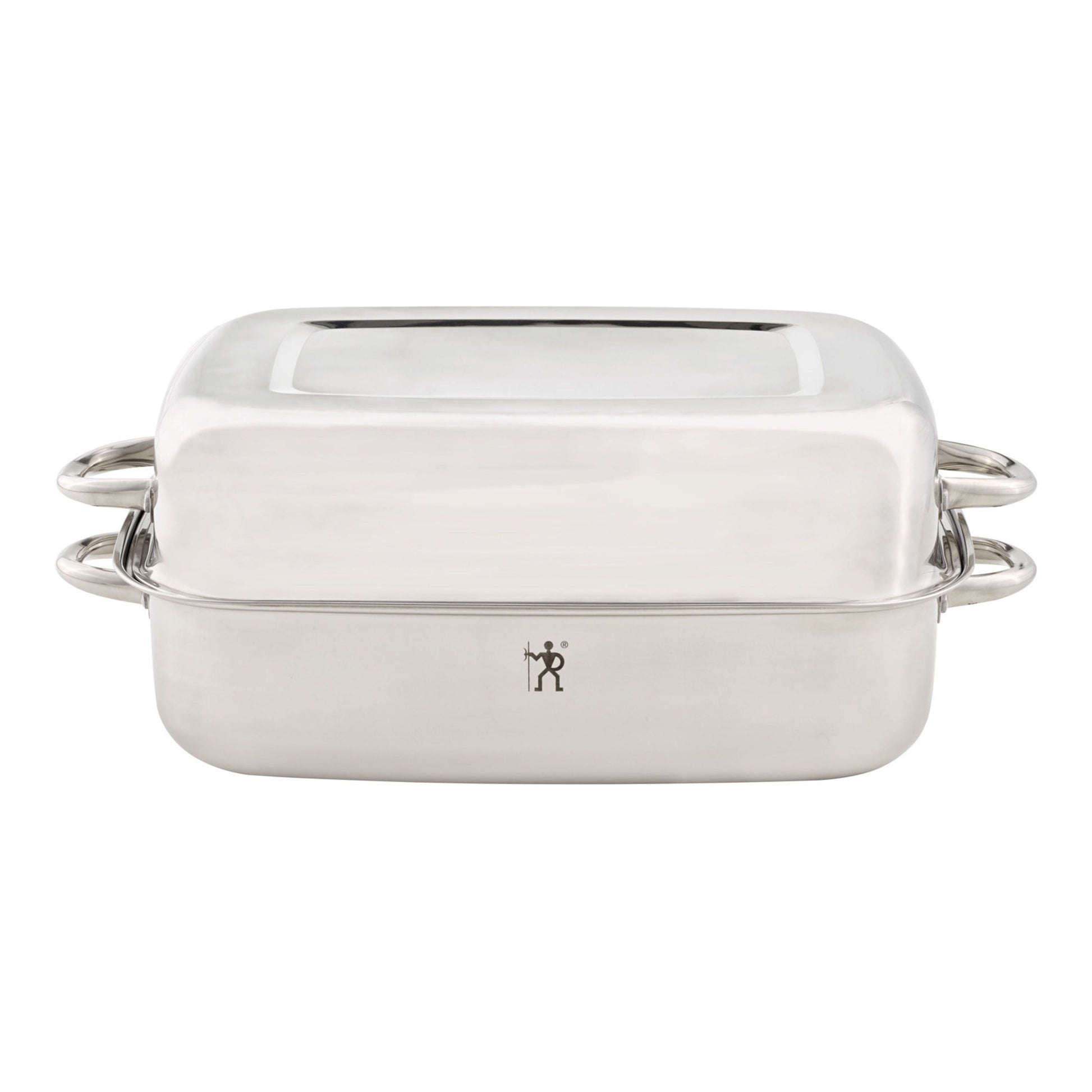 HENCKELS Kitchen Elements 18/10 Stainless Steel Rectangular Roaster, Silver-n/a-DECOROLALA