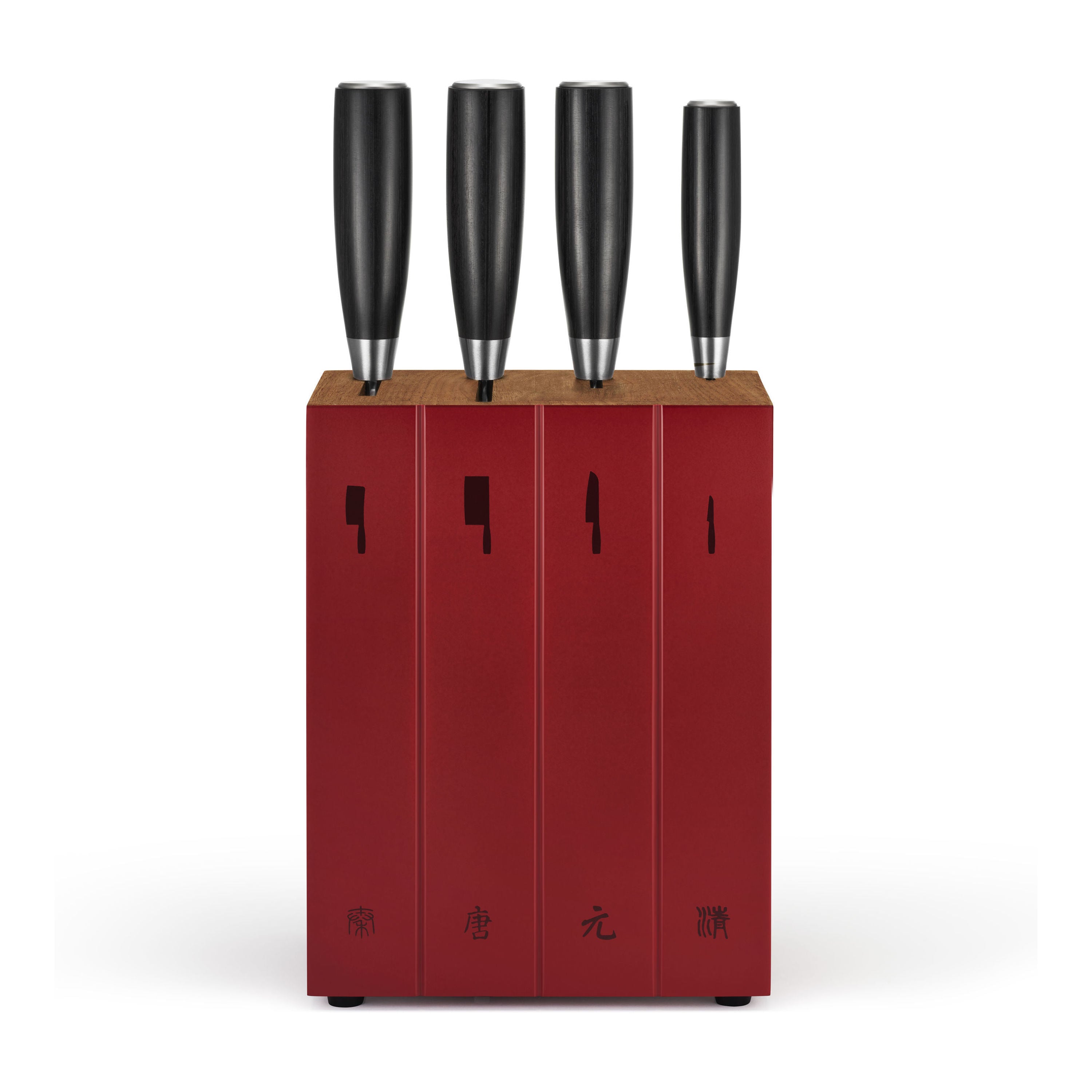 ZWILLING Dragon 5 Piece Knife Block Set, Nature-DECOROLALA