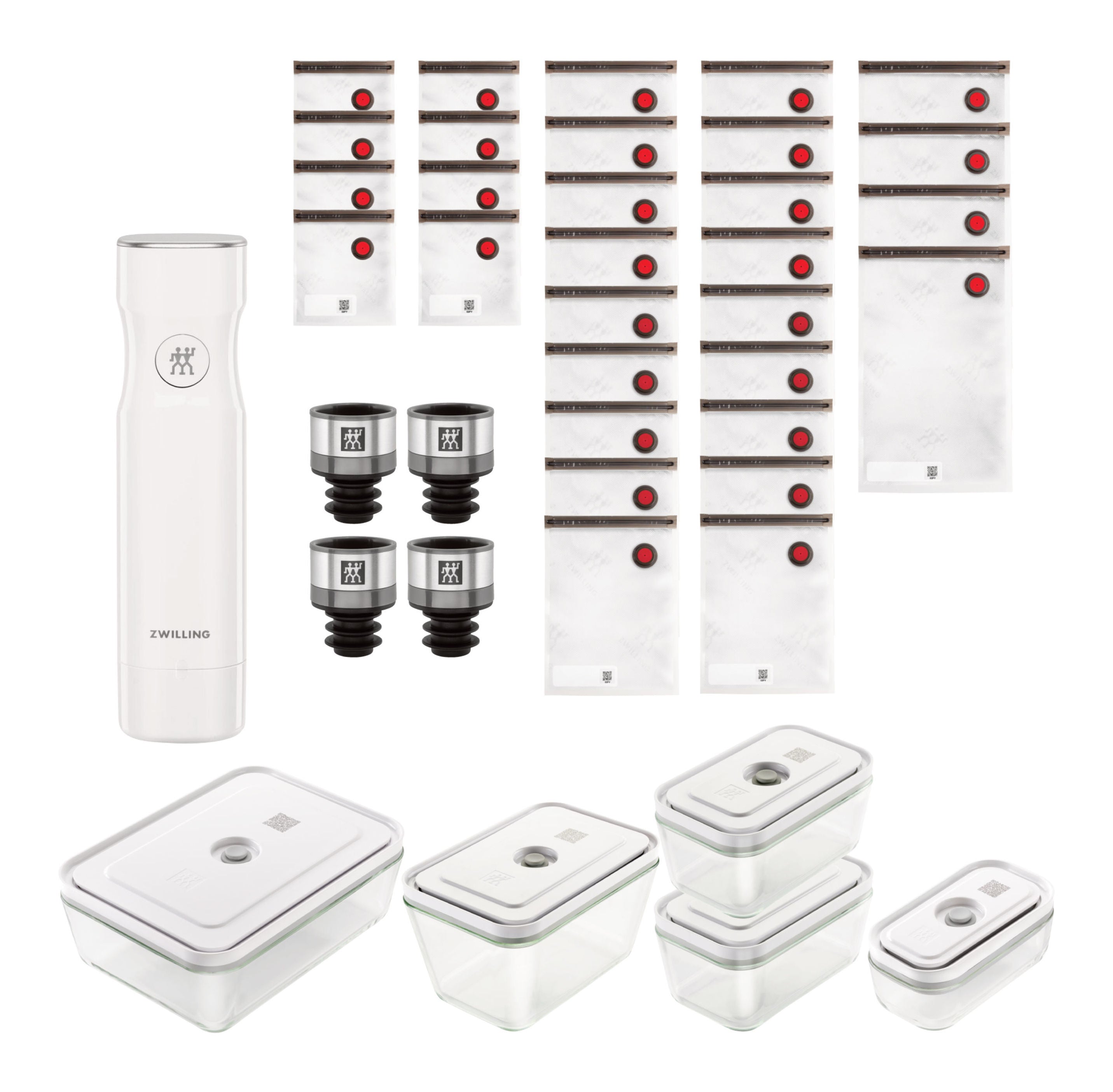 ZWILLING Fresh & Save Glass / S/M/L Vacuum Starter Set, 40 Piece-n/a-DECOROLALA