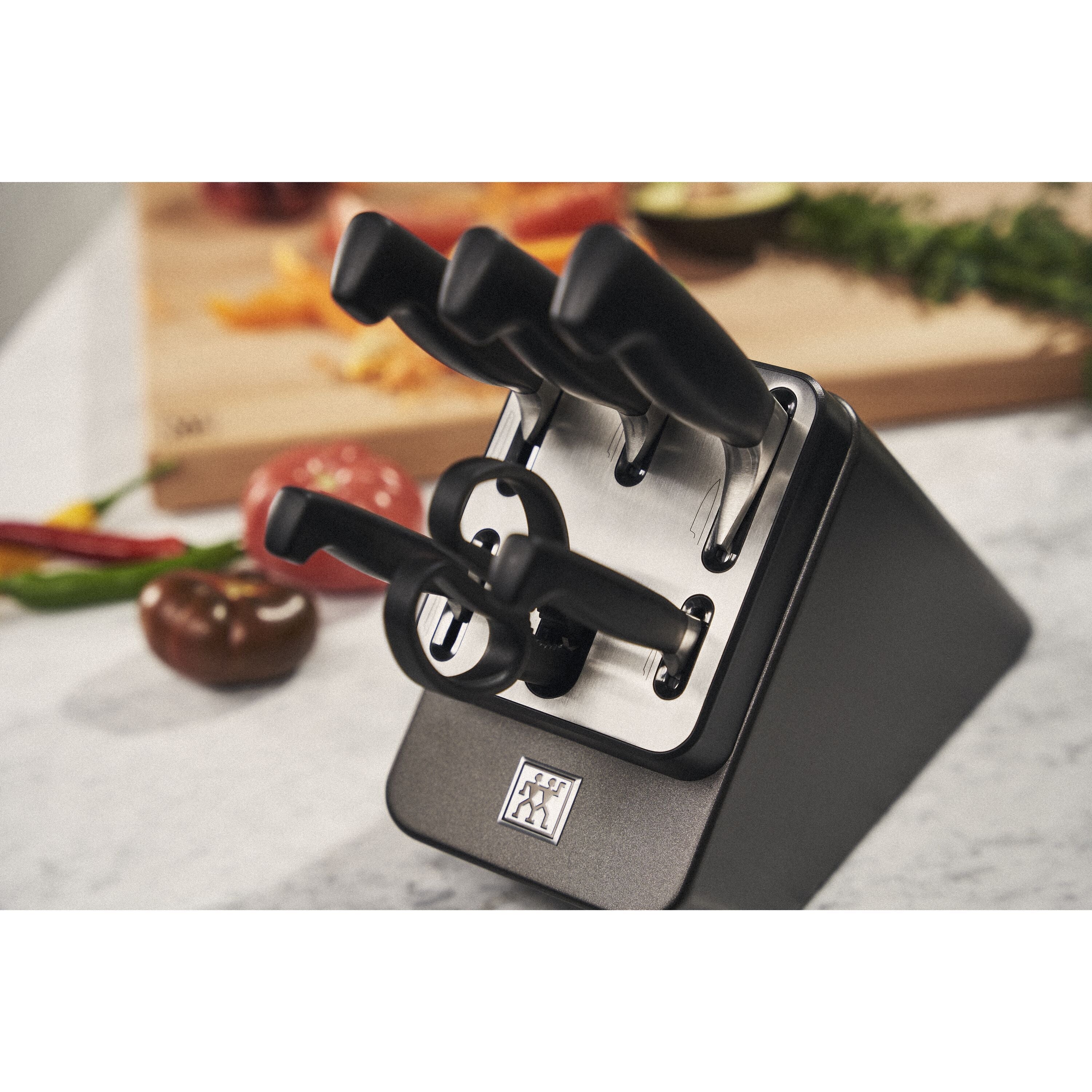 ZWILLING **** Four Star 7 Piece, Knife Block Set, Anthracite-DECOROLALA