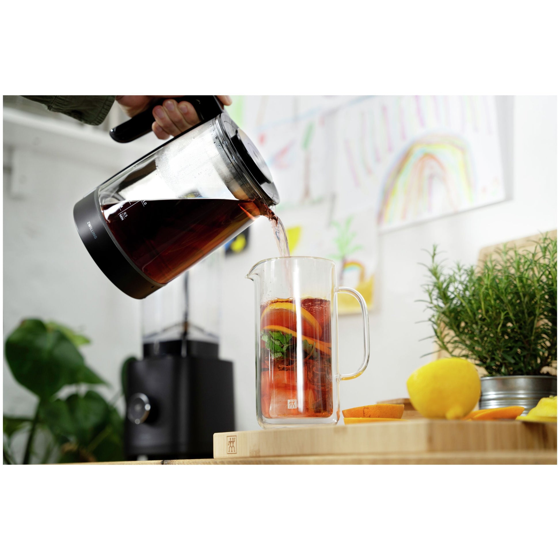 ZWILLING Enfinigy 1.7 L Glass Programable Electric Kettle, Black-n/a-DECOROLALA
