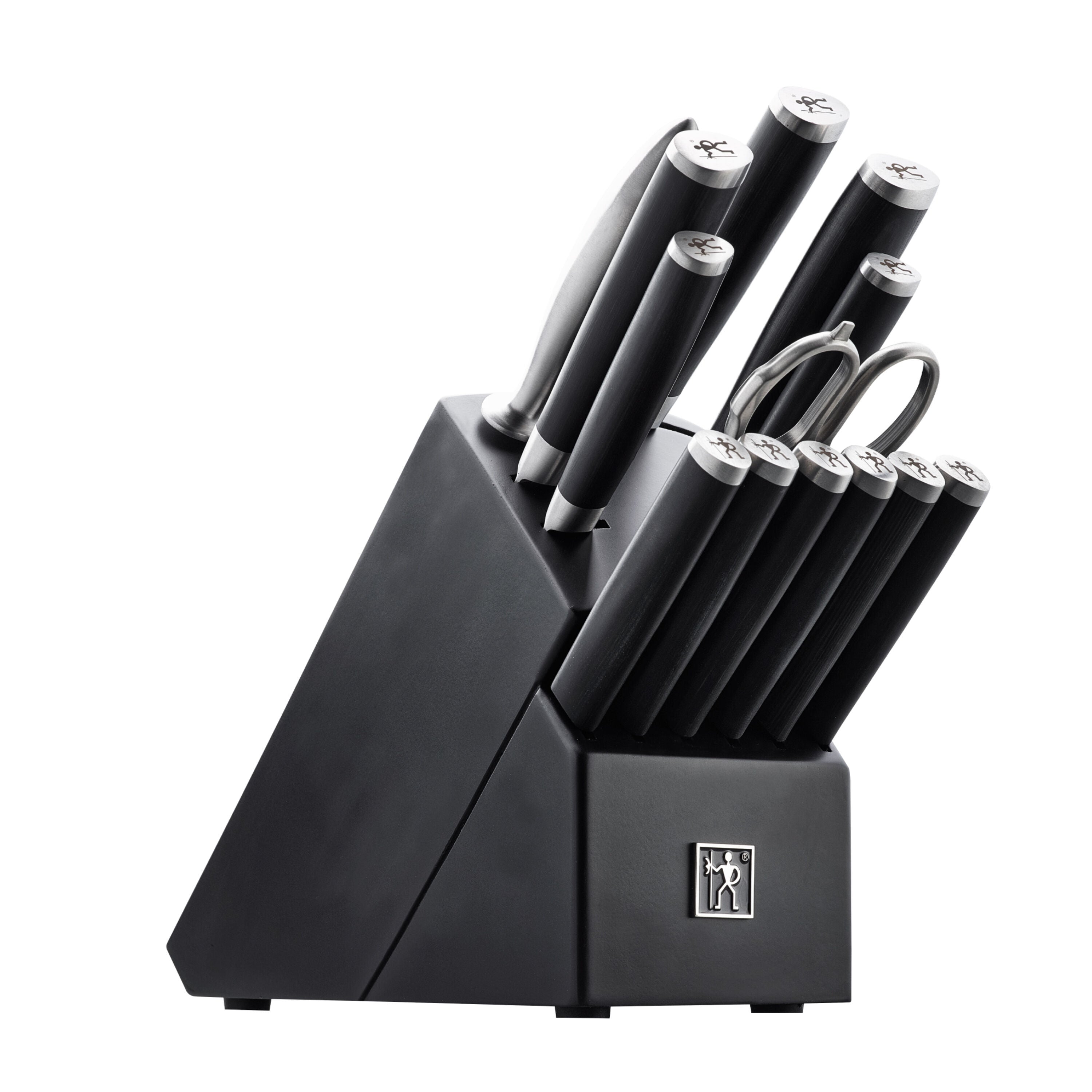HENCKELS Damascus Black 14 Piece Knife Block Set-Knife Blocks-DECOROLALA