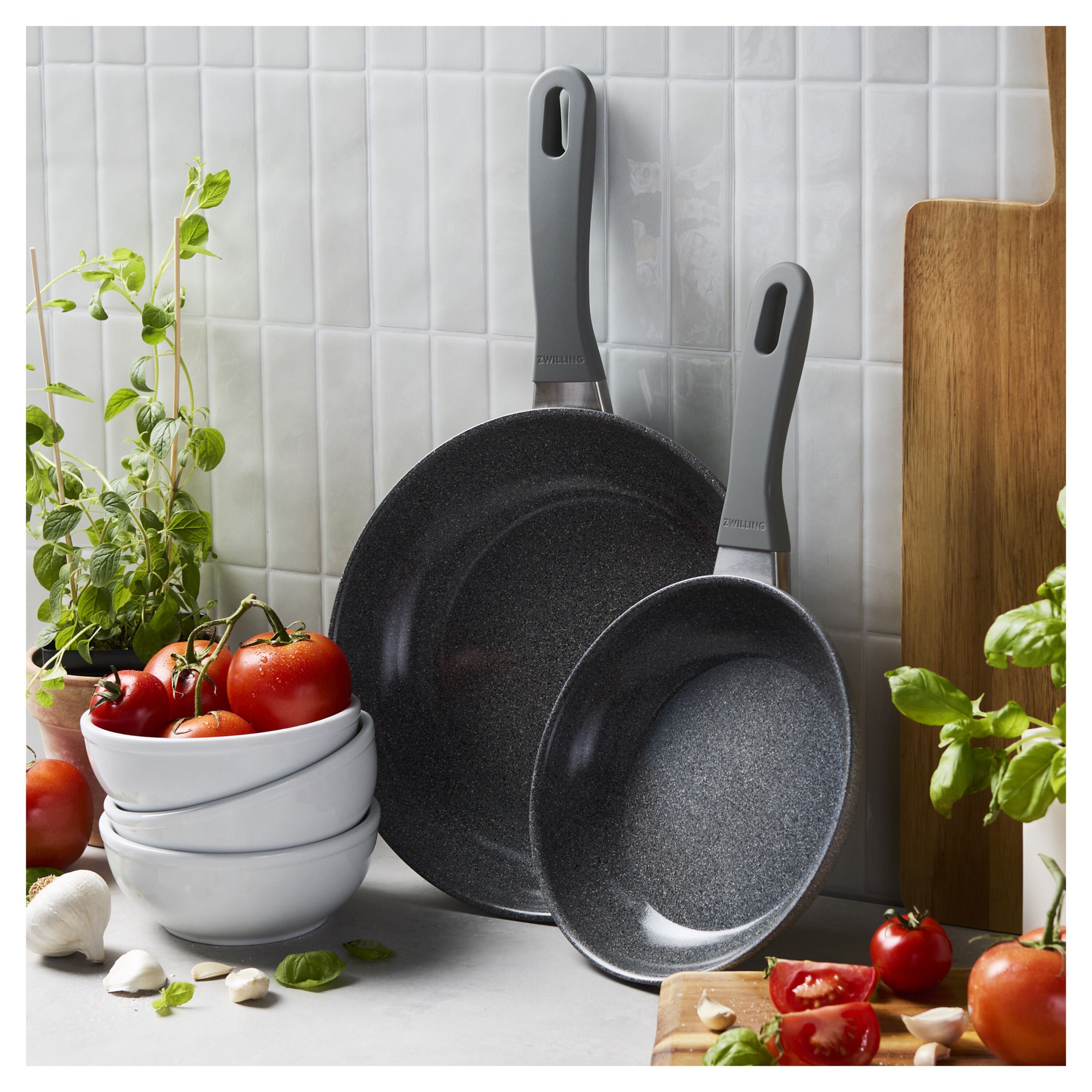 ZWILLING Parma Plus Ceramic 2 Piece Aluminum Fry Pan Set-1