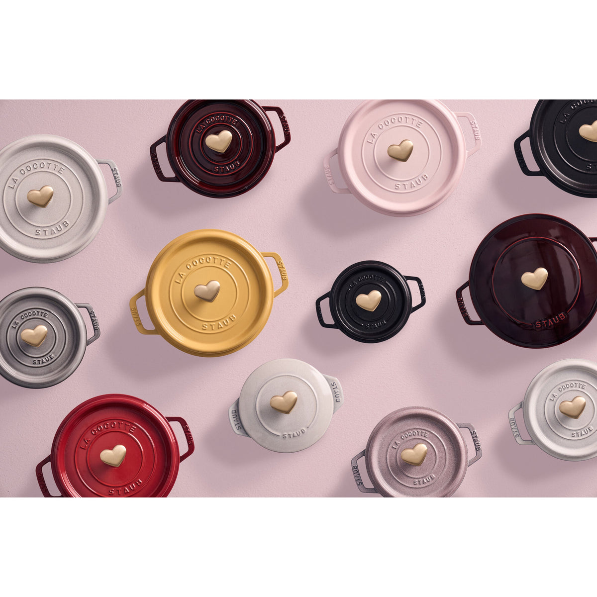 STAUB Stainless Steel Pvd Coated Heart Knob-3