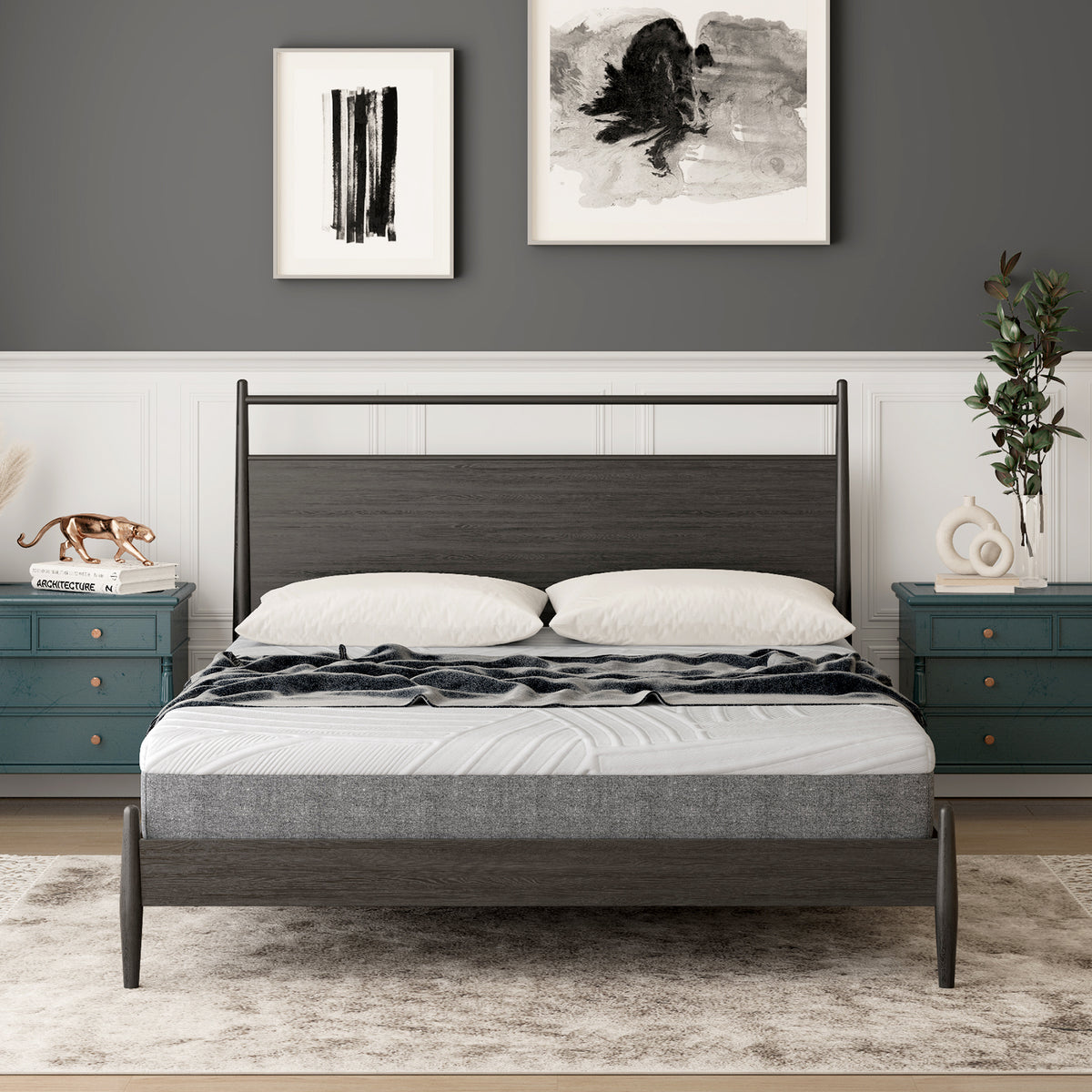 75L x 54W x 8H Memory Foam Mattress with Jacquard Fabric Cover-Full Size-Mattresses-DECOROLALA