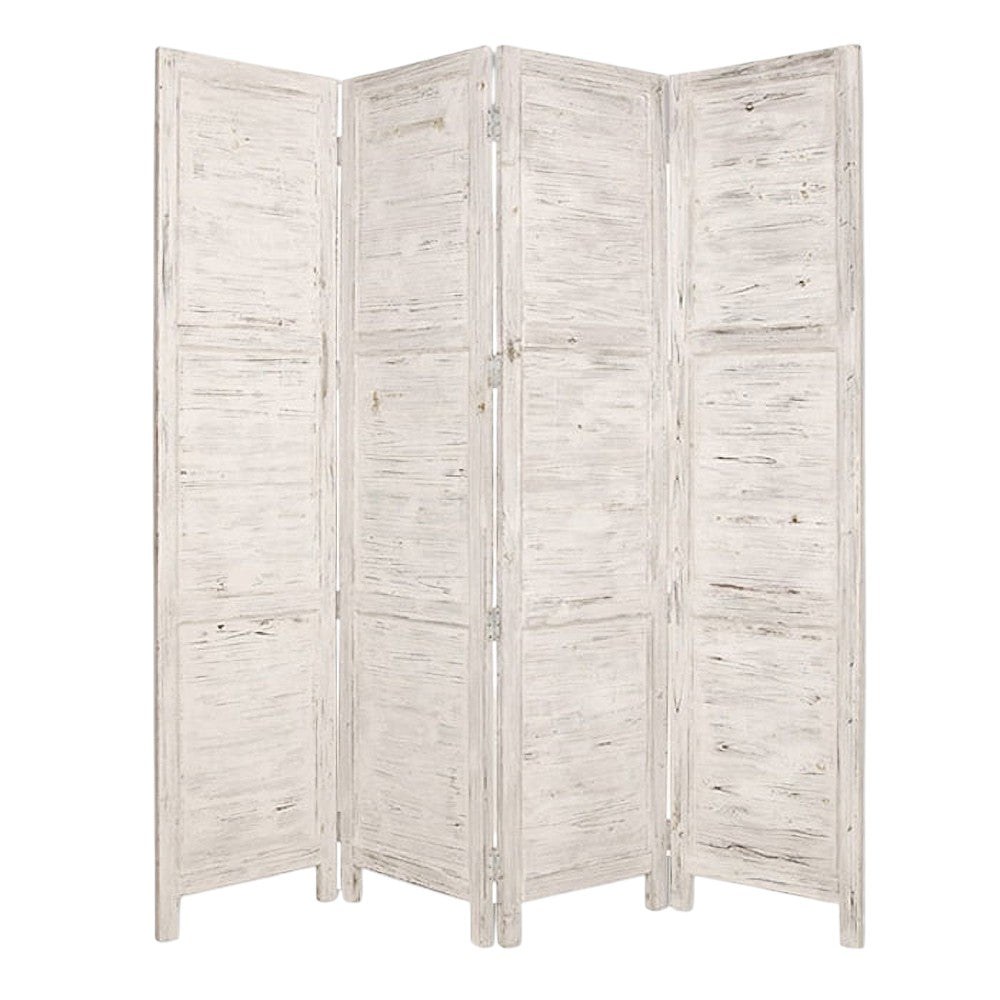 76" X 84" Black Wood Screen-Room Dividers-DECOROLALA