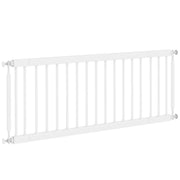 26"-37" Dog Gate, Adjustable Pet Gate, Fits 14" Tall with 2 Extension, Pressure Mount Kit for Stairs and Doorways, White
