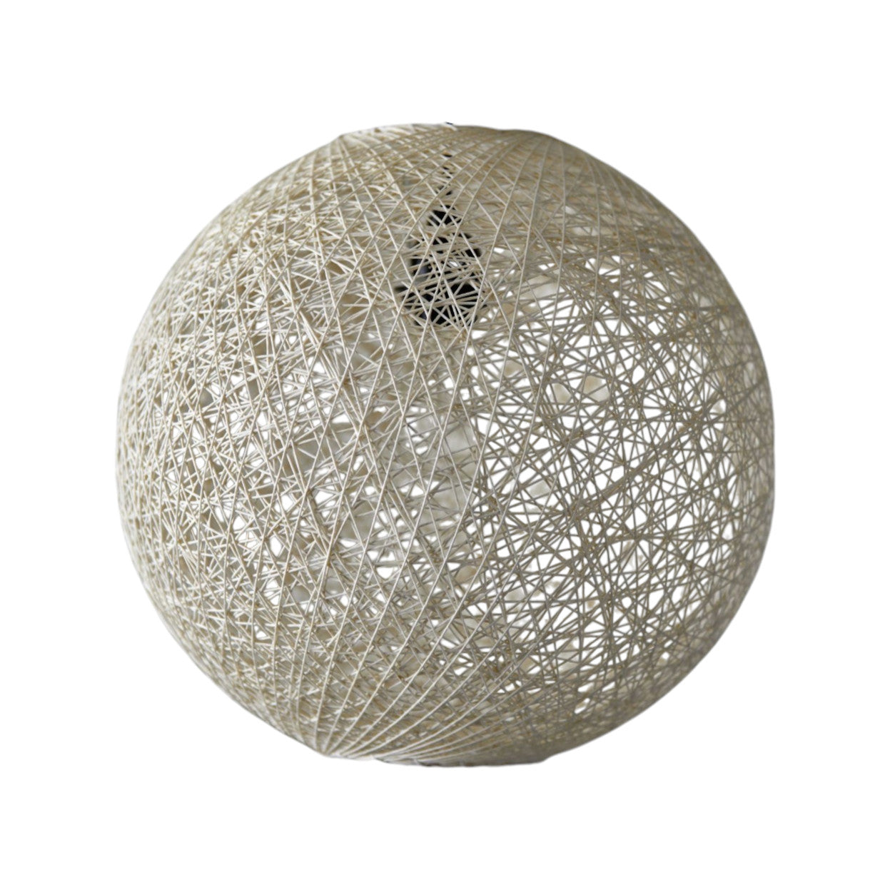 77" Antiqued Bronze Arched Floor Lamp With Groovy Beige Abstract Wicker Globe Shade-Floor Lamps-DECOROLALA