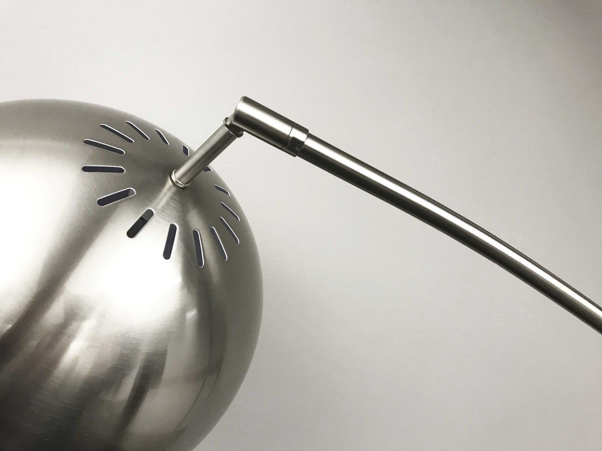 78" Brass Metal Arc Floor Lamp With Brass Metal Bowl Shade-Floor Lamps-DECOROLALA