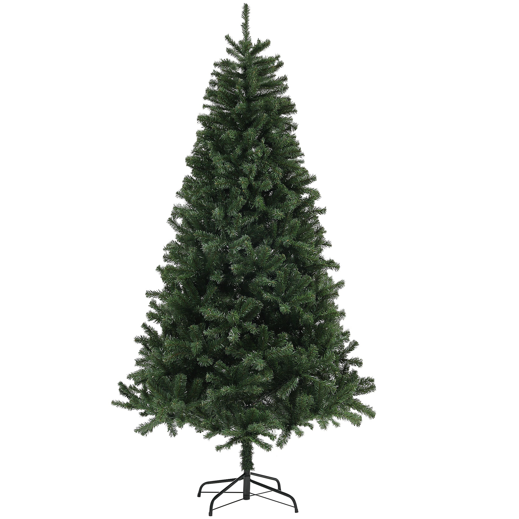 7.5ft Artificial Christmas Tree - Green Hinged 1346 Tips-Home Furnishings > Holiday & Seasonal > Christmas Trees > Artificial Christmas Trees-DECOROLALA
