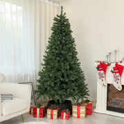 7.5ft Artificial Christmas Tree - Green Hinged 1346 Tips-Home Furnishings > Holiday & Seasonal > Christmas Trees > Artificial Christmas Trees-DECOROLALA