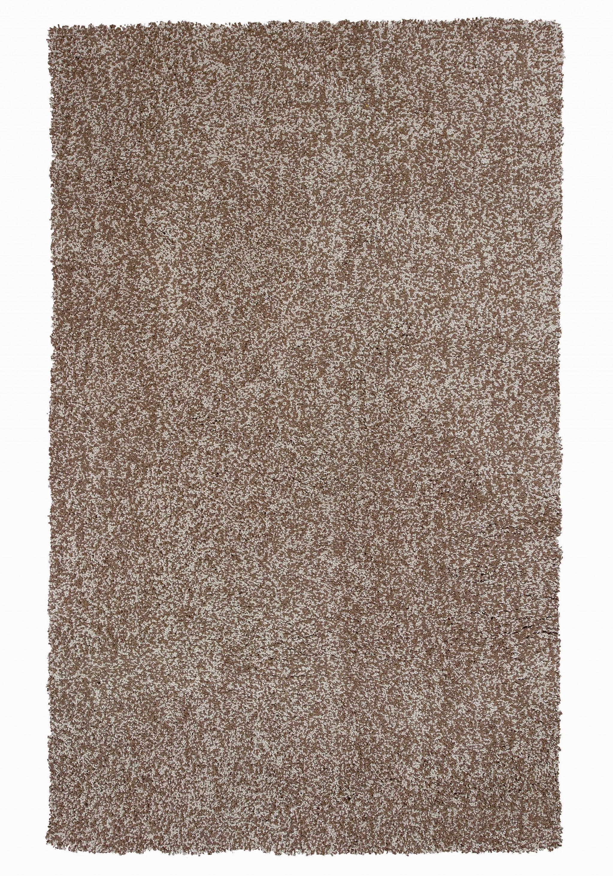 8' Beige And Brown Abstract Hand Woven Round Rug-Area Rugs-DECOROLALA