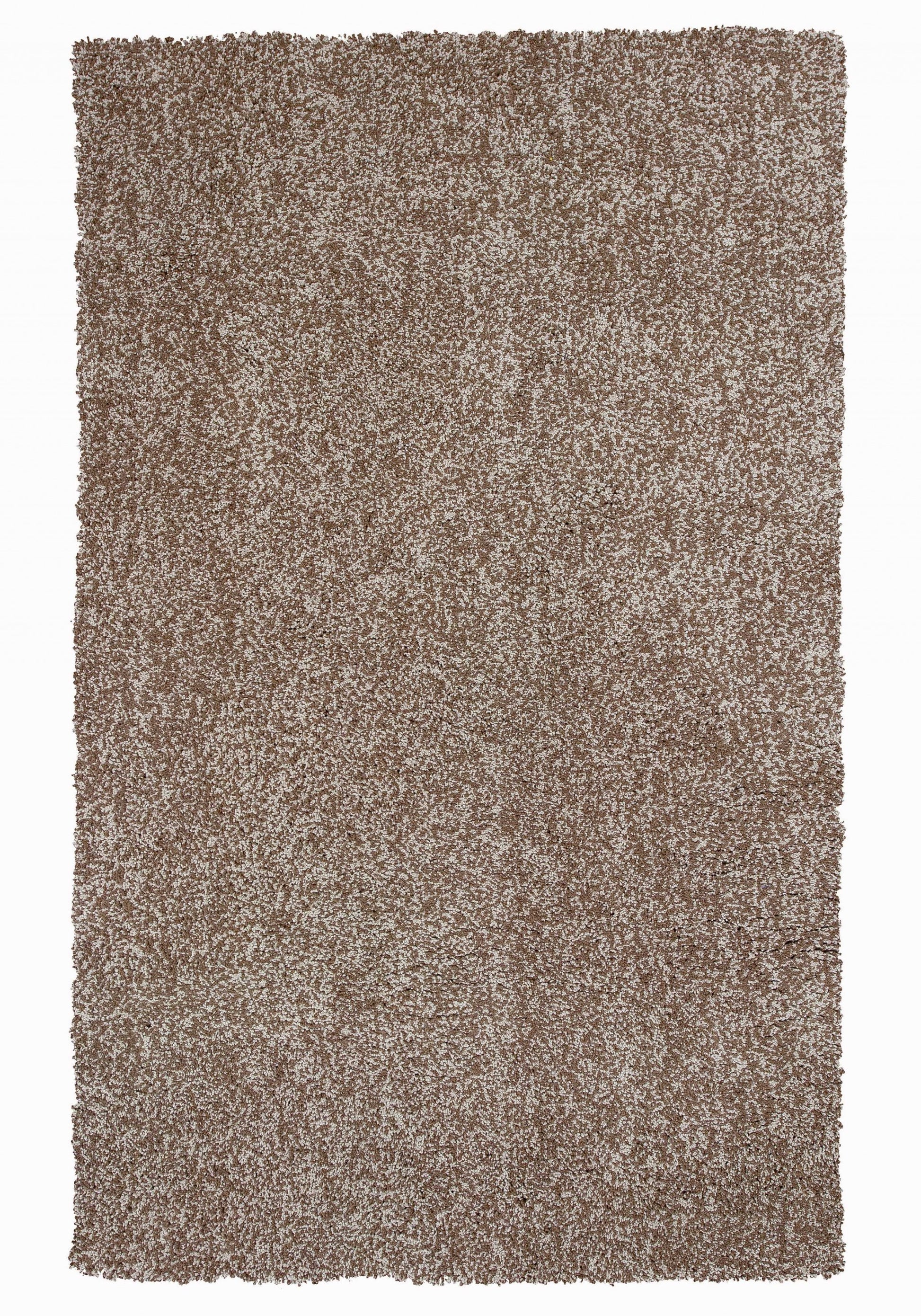 8' Beige And Brown Abstract Hand Woven Round Rug-Area Rugs-DECOROLALA