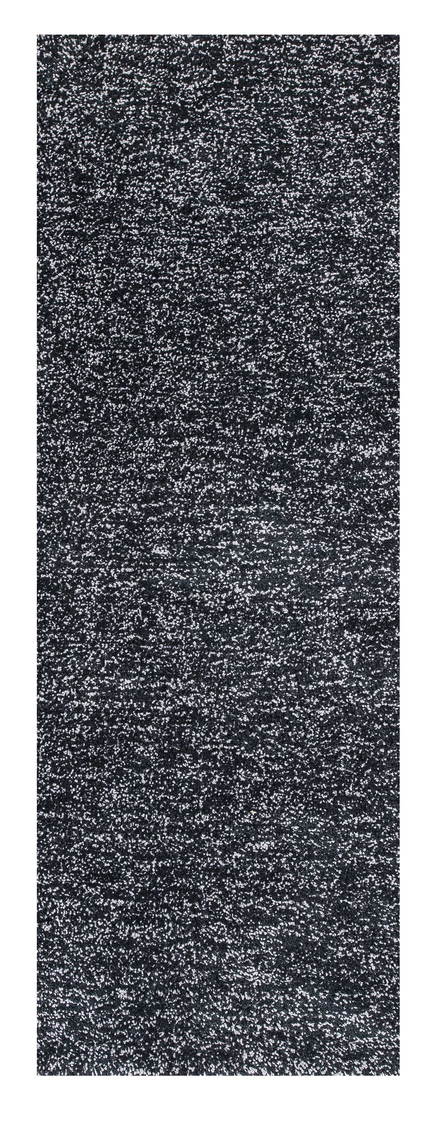 8' Black And White Hand Woven Round Rug-Area Rugs-DECOROLALA