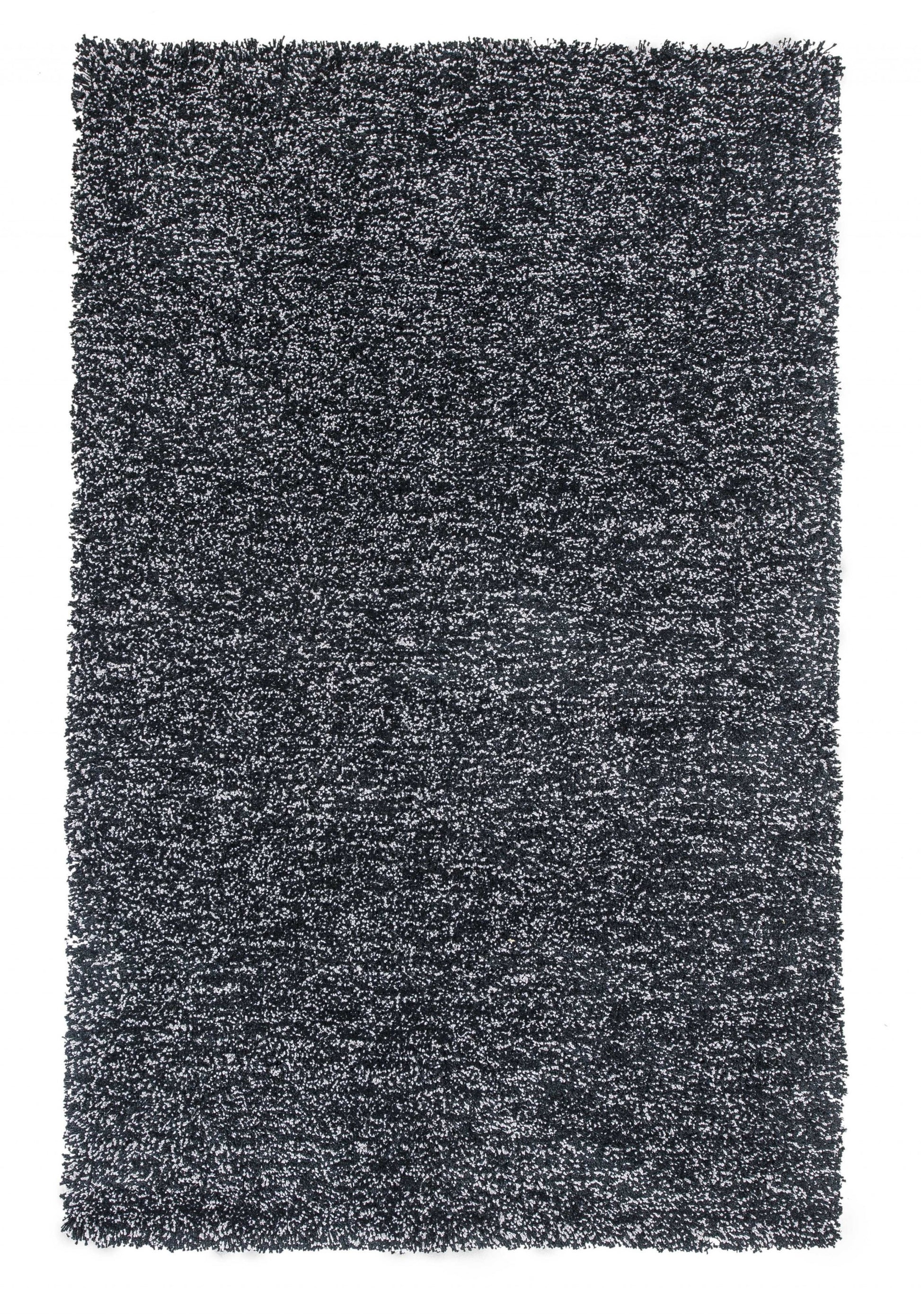 8' Black And White Hand Woven Round Rug-Area Rugs-DECOROLALA