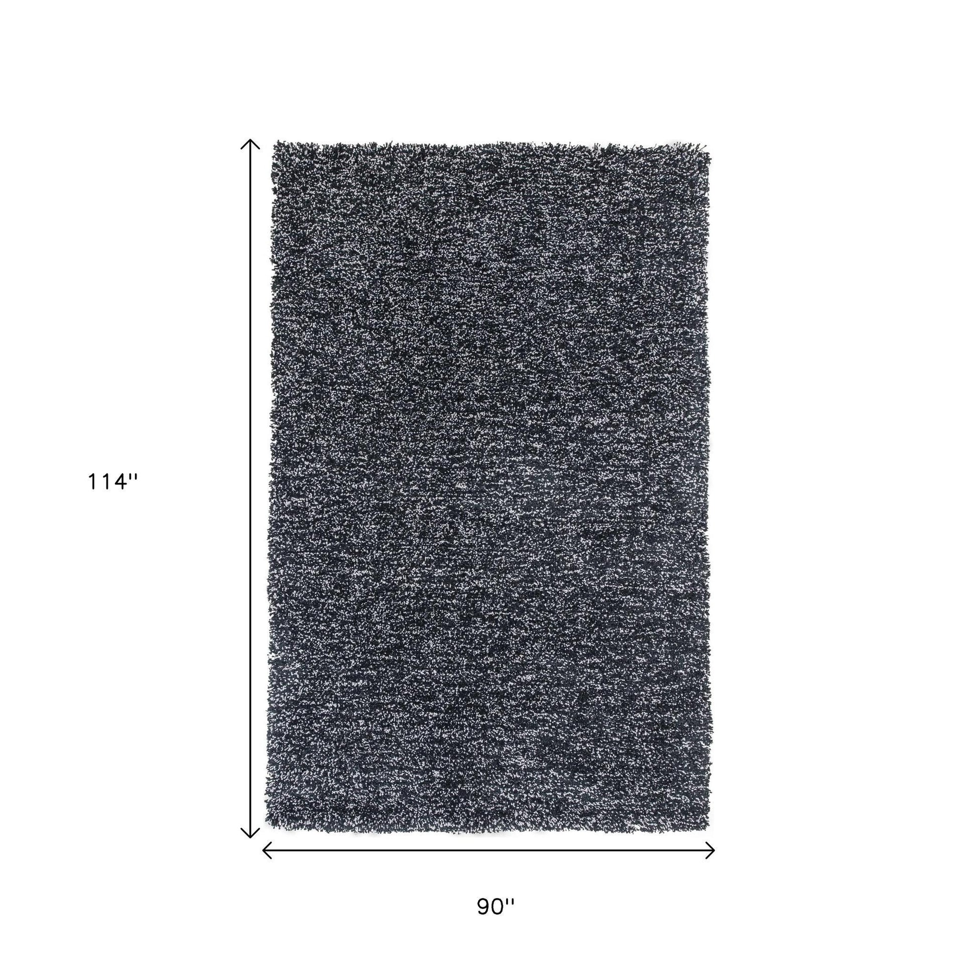 8' Black And White Hand Woven Round Rug-Area Rugs-DECOROLALA