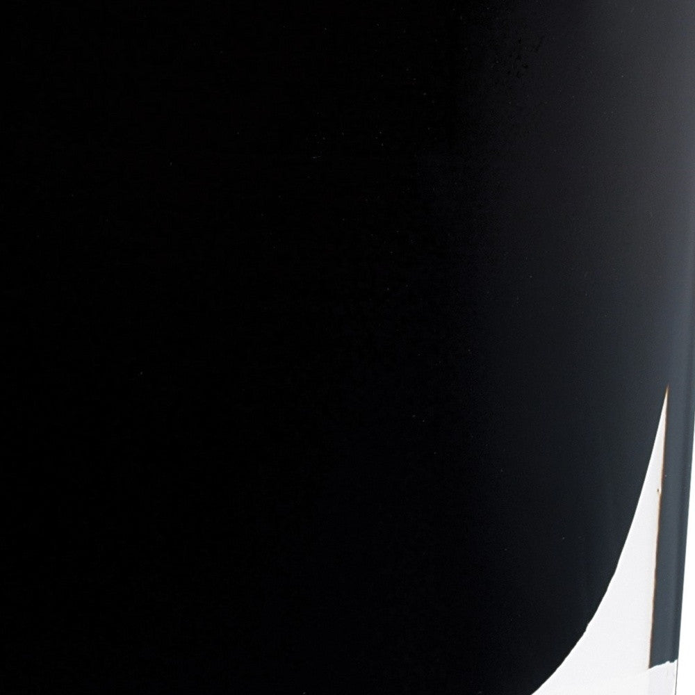 8" Black Bud Lead Free Crystal Table Vase-Vases-DECOROLALA