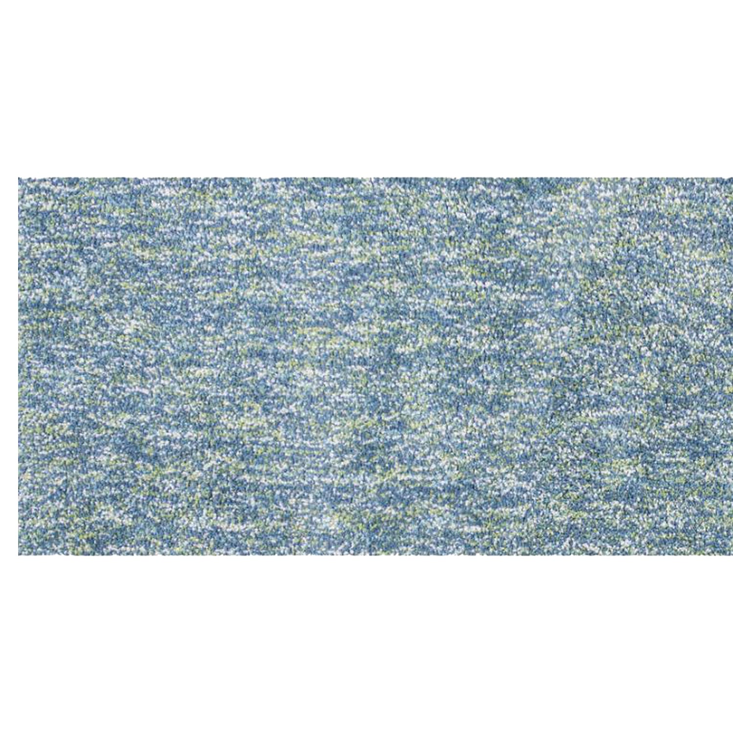 8' Blue And White Abstract Hand Woven Round Rug-Area Rugs-DECOROLALA