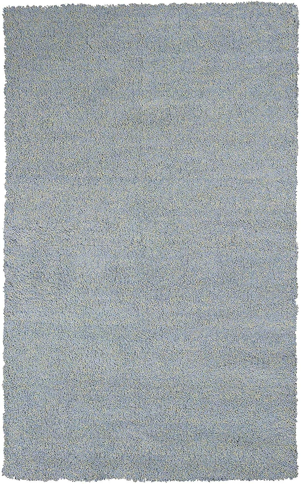 8' Blue Hand Woven Round Rug-Area Rugs-DECOROLALA