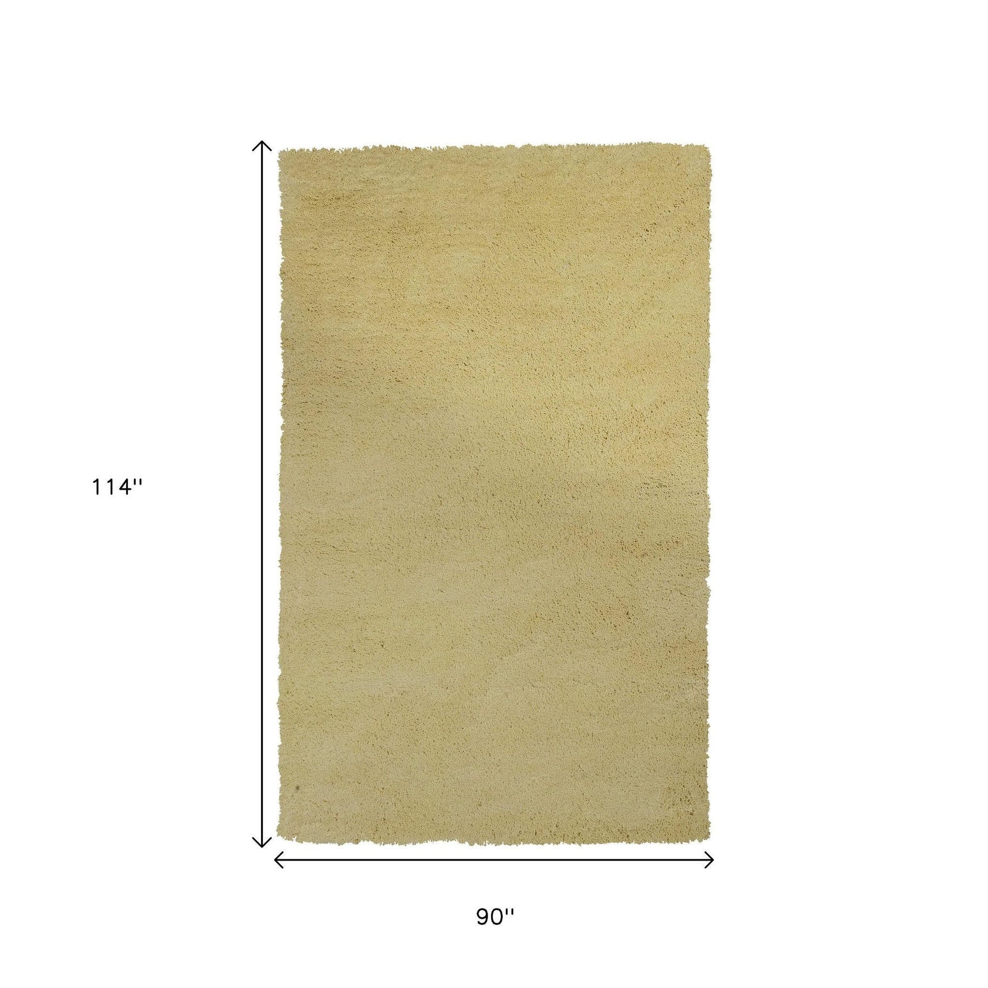 8' Canary Yellow Hand Woven Round Rug-Area Rugs-DECOROLALA